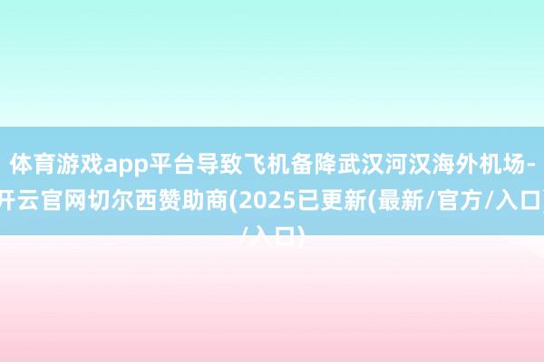 体育游戏app平台导致飞机备降武汉河汉海外机场-开云官网切尔西赞助商(2025已更新(最新/官方/入口)