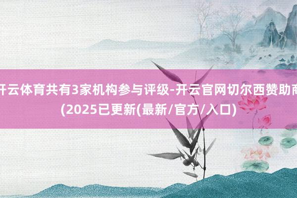 开云体育共有3家机构参与评级-开云官网切尔西赞助商(2025已更新(最新/官方/入口)